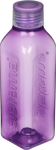 Sistema Hranatá Hranatá láhev se šroubovacím víčkem Hydrate Square 725 ml, fialová