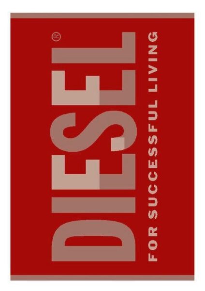 OSUŠKA DO SPRCHY, 95/150 cm, červená Diesel - Osušky, Online Only