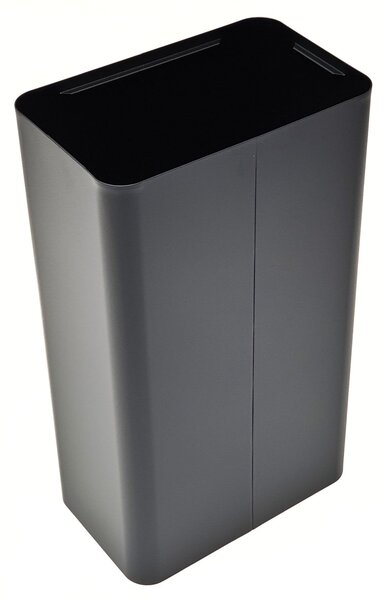 Odpadkový koš na tříděný odpad Caimi Brevetti Maxi N,70 L, bílý, sklo čiré