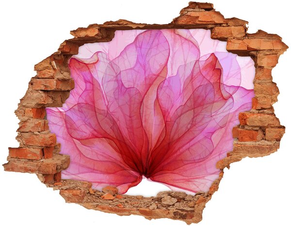Samolepící díra na stěnu Růžový květ nd-c-98648030