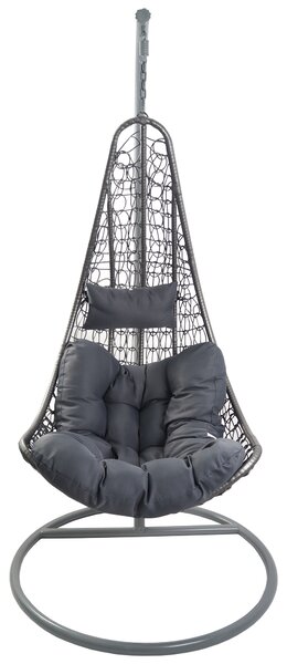 Aga Závěsné křeslo Caitlin Grey - Dark Grey