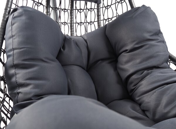 Aga Závěsné křeslo Caitlin Grey - Dark Grey