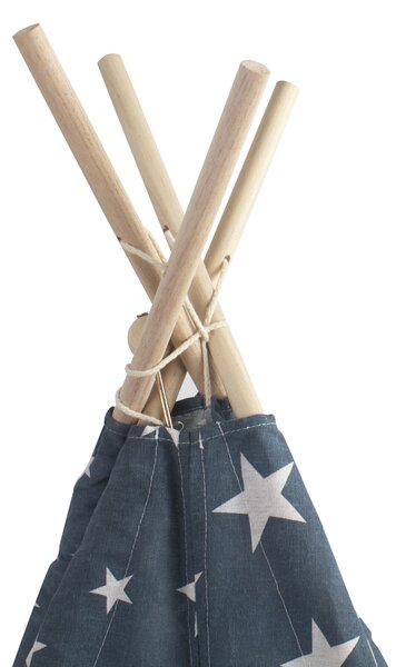 Aga4Kids Dětské Teepee Hvězdy Tmavě modrá