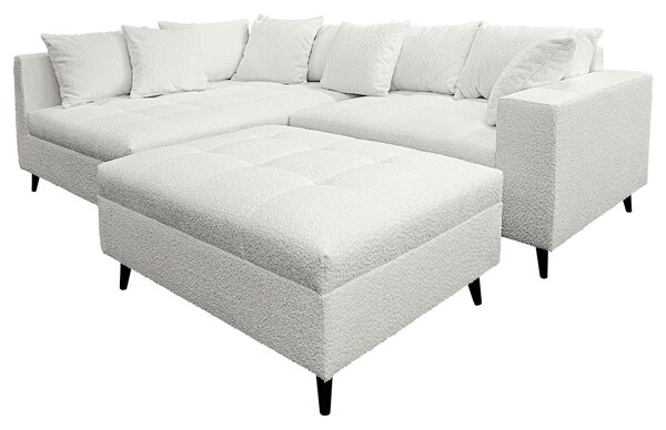 ROHOVÁ SEDAČKA, textil, světle šedá MID.YOU - Sedací soupravy, Online Only