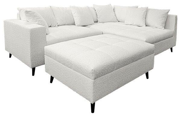 ROHOVÁ SEDAČKA, textil, světle šedá MID.YOU - Sedací soupravy, Online Only