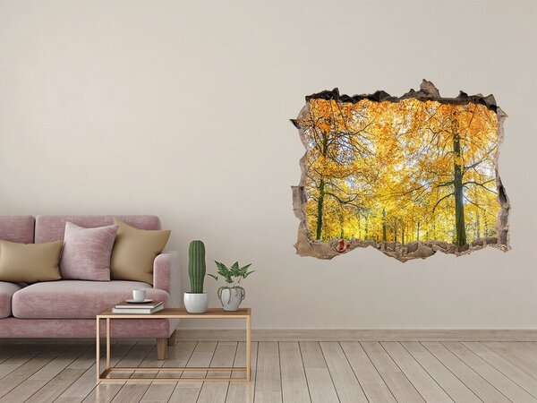 Nálepka fototapeta 3D výhled Podzim les nd-k-70578437