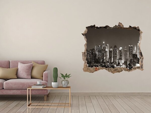 Fototapeta díra na zeď 3D Manhattan New York nd-k-70678313
