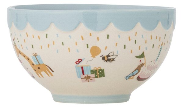 Světle modrá/krémová dětská miska z kameniny ø 13,5 cm Celebrate – Bloomingville Mini