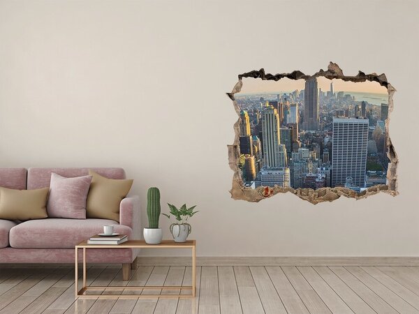 Fototapeta díra na zeď 3D Manhattan New York nd-k-70712483