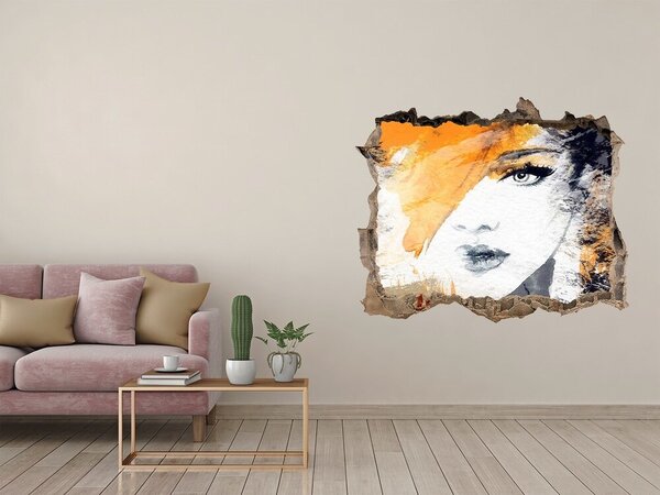 Díra 3D fototapeta nálepka Portrét ženy nd-k-71023341