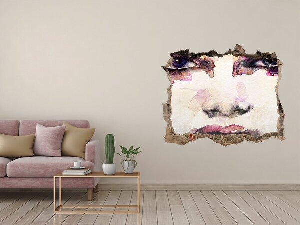 Díra 3D fototapeta na stěnu Portrét ženy nd-k-71023316