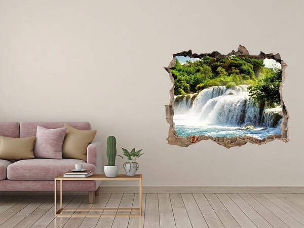Nálepka fototapeta 3D výhled Vodopád Krka nd-k-71335224