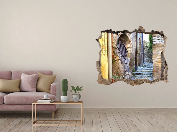 Fototapeta díra na zeď 3D Romantická ulička nd-k-71817995