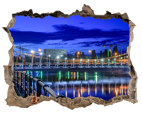 Fototapeta díra na zeď 3D Vratislav noc nd-k-71547172
