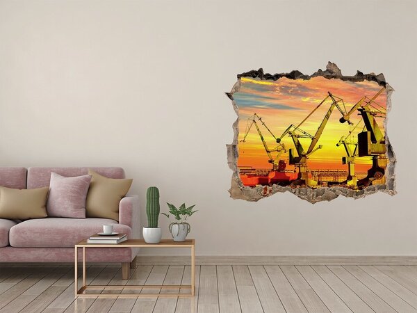 Fototapeta díra na zeď 3D Loděnice Gdaňsk nd-k-71693822