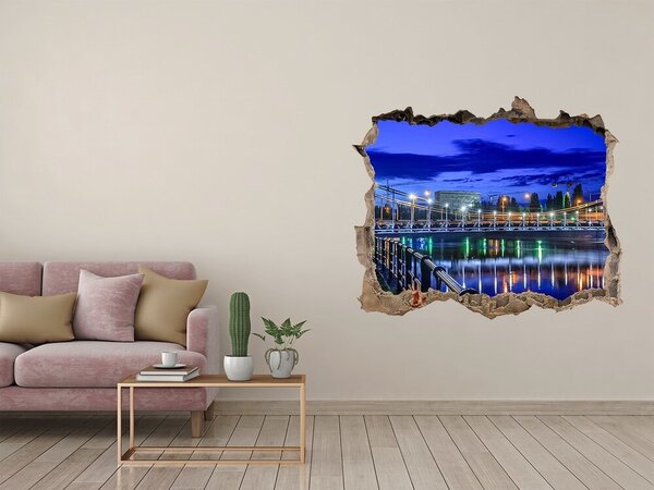 Fototapeta díra na zeď 3D Vratislav noc nd-k-71547172