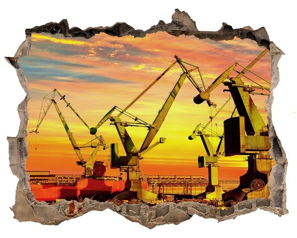 Fototapeta díra na zeď 3D Loděnice Gdaňsk nd-k-71693822