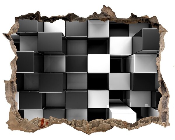 Díra 3D fototapeta na stěnu Abstrakce kostky nd-k-72067994