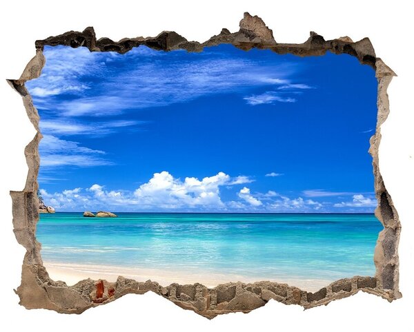 Nálepka fototapeta 3D výhled Tropická pláž nd-k-72192051