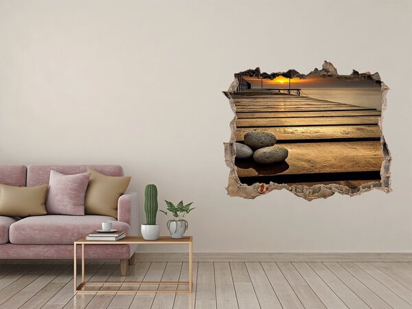 Nálepka fototapeta 3D výhled Dřevěné molo nd-k-72000067