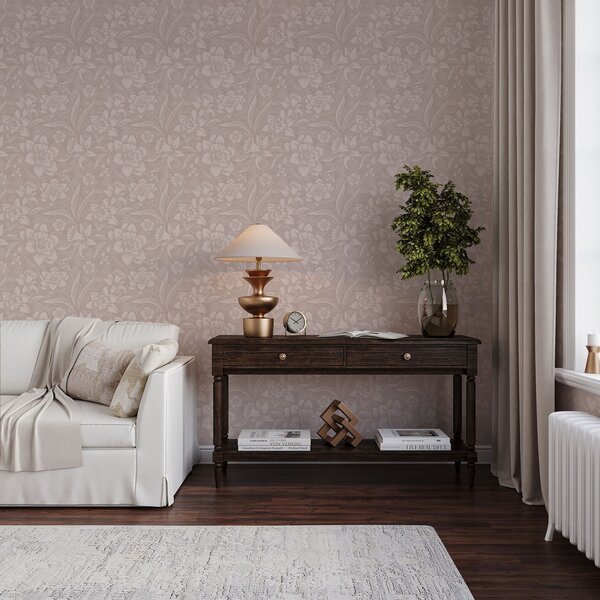 Tapety Jednobarevný květinový design s narcisy na krémovém pozadí, Tapety květiny, a00294 : uwalls.cz