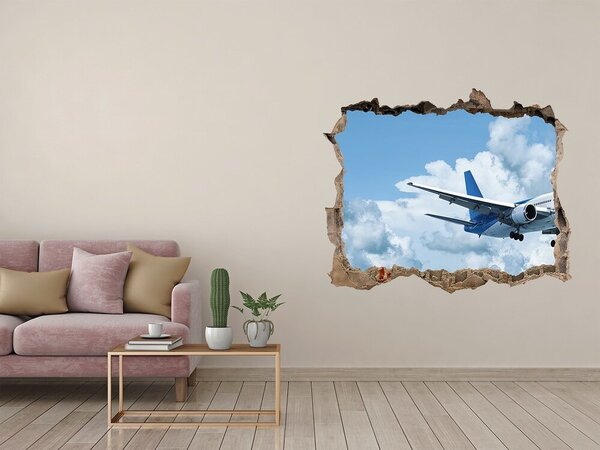 Foto fotografie díra na zeď Letadlo na nebi nd-k-72304948