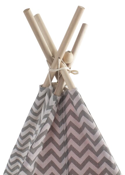 Aga4Kids Dětské Teepee Šedorůžové