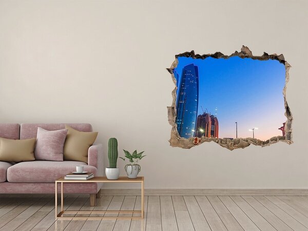 Fototapeta díra na zeď 3D Ulice Abu zabi nd-k-72365913