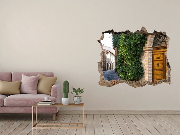 Fototapeta díra na zeď 3D Romantická ulička nd-k-72603695
