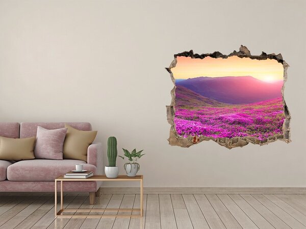Nálepka fototapeta 3D výhled Růžové kopečky nd-k-72586785