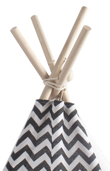 Aga4Kids Dětské Teepee ZigZag Bílý