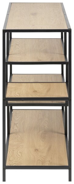 REGÁL, černá, barvy dubu, ocel, 114/78/35 cm Dieter Knoll - Knihovny