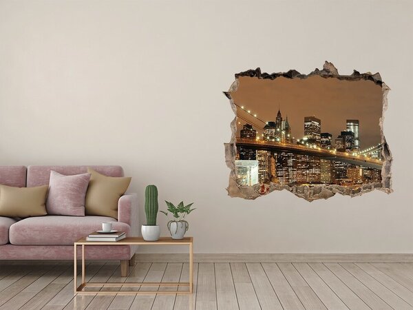 Fototapeta díra na zeď 3D Manhattan New York nd-k-73438126