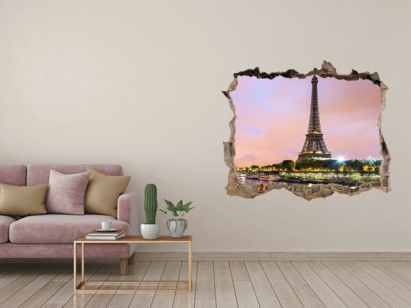 Fototapeta díra na zeď 3D Eiffelova věž Paříž nd-k-73567490