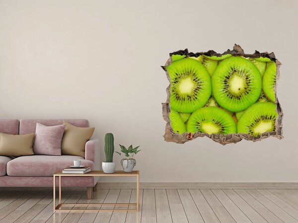 Nálepka 3D díra na zeď Kiwi nd-k-73403774