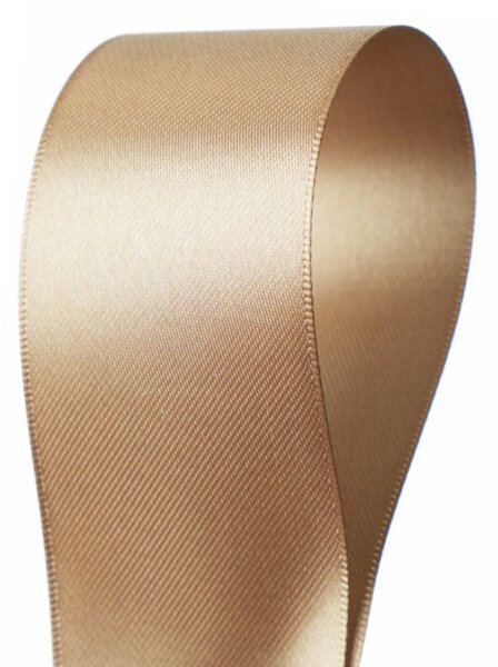 Serviteur Saténová stuha Light Brown 4 cm - 25 m SRT142
