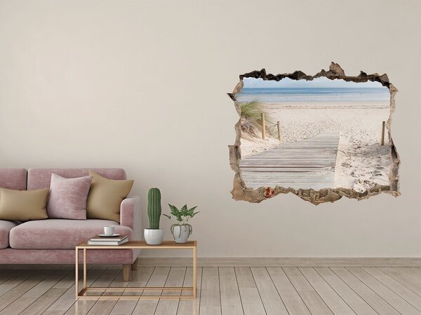 Nálepka fototapeta 3D výhled beton Pláž nd-k-74072546