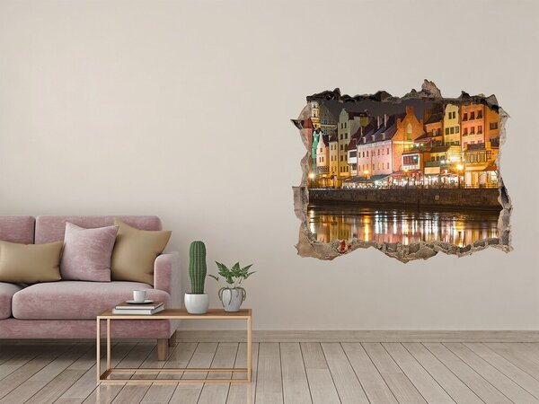 Fototapeta díra na zeď 3D Gdaňsk Polsko nd-k-74163461