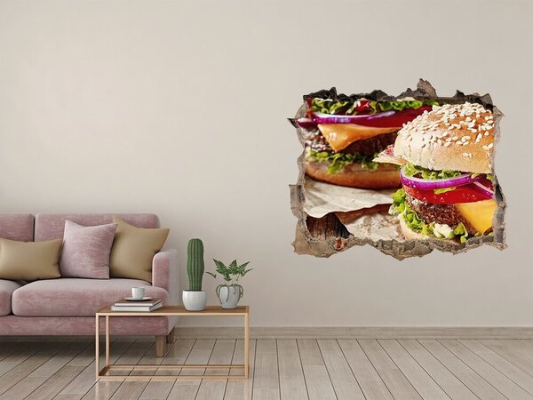 Nálepka 3D díra beton Hamburgery nd-k-74120403