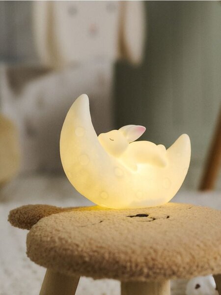 Sinsay - Noční lampa s motivem spícího králíčka - bílá