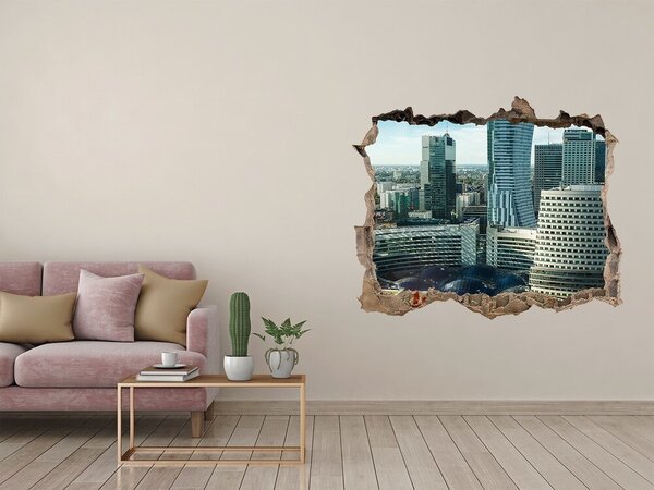 Fototapeta díra na zeď 3D Varšava Polsko nd-k-75849739