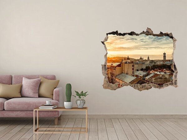 Fototapeta díra na zeď 3D Východ slunce Lvov nd-k-76218229