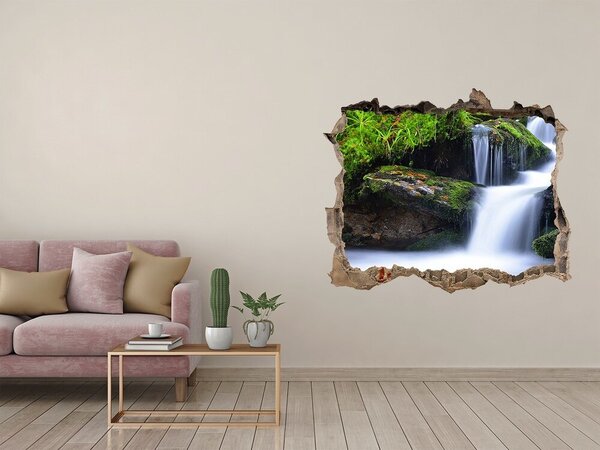 Nálepka fototapeta 3D výhled Vodopád v lese nd-k-76241598