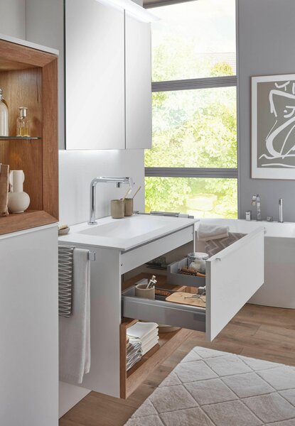 SKŘÍŇKA S UMYVADLEM bílá Celina Home - Umyvadla se skříňkou