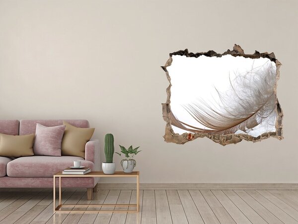 Díra 3D fototapeta na stěnu Pírko na vodě nd-k-77181591
