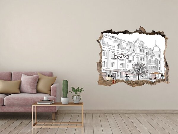 Díra 3D fototapeta na stěnu Staré město nd-k-77255589