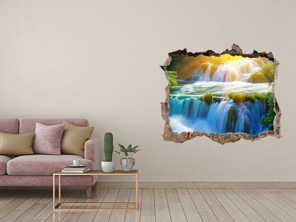 Nálepka fototapeta 3D výhled Vodopád Krka nd-k-77479875