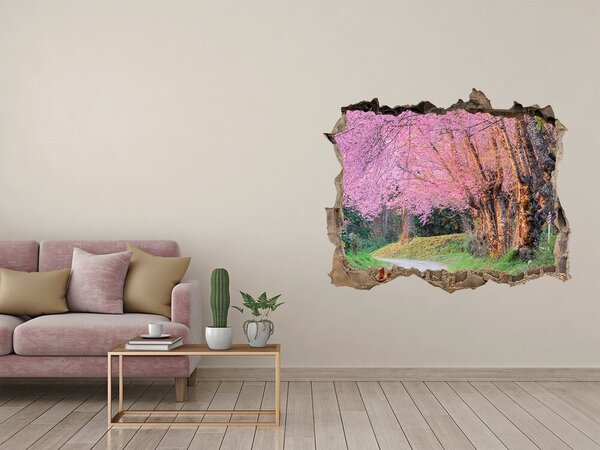 Nálepka fototapeta 3D výhled Květy višně nd-k-77554228