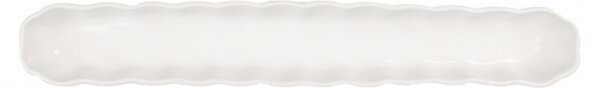 Bílá keramická miska na olivy – 26x4x3 cm