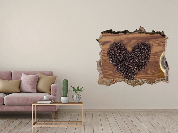 Fototapeta díra na zeď I love coffee nd-k-77959607